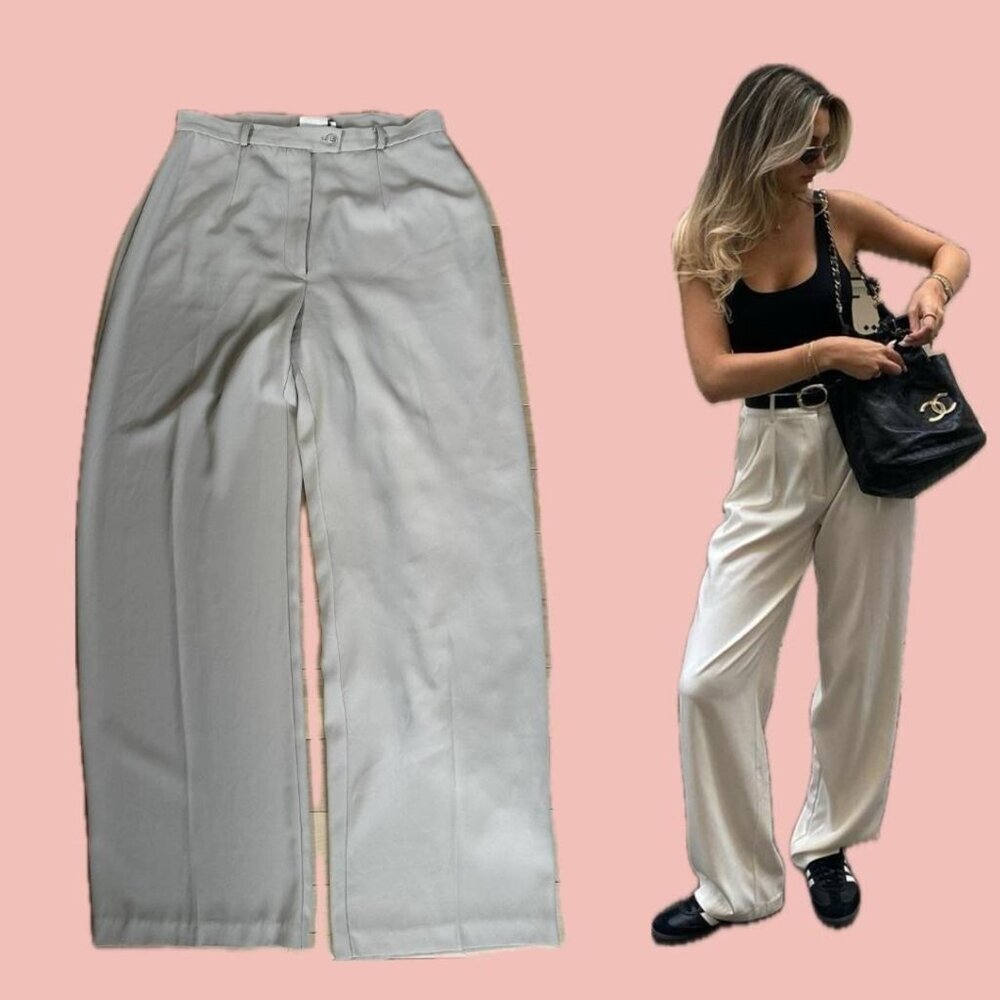Vintage San Francisco Collection Beige Trousers – Made in Canada – Size 7